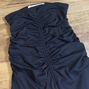 Susana Monaco Strapless Classic Navy Blue Dress